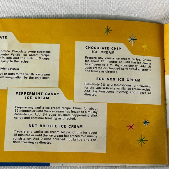 VTG Proctor-Silex Ice Cream Freezer Recipe Book - Picture 8 of 14